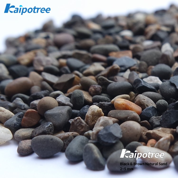 Multicolor Pebbles Black & Brown Decoration Landscaping Aquarium Rocks stone Natural Sand for Fish Tank