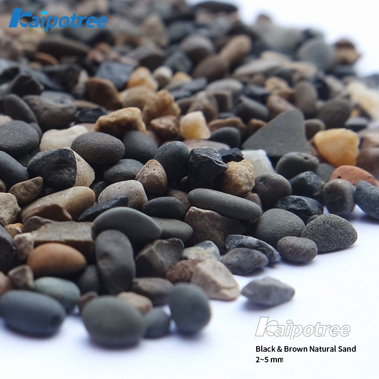 Multicolor Pebbles Black & Brown Decoration Landscaping Aquarium Rocks stone Natural Sand for Fish Tank