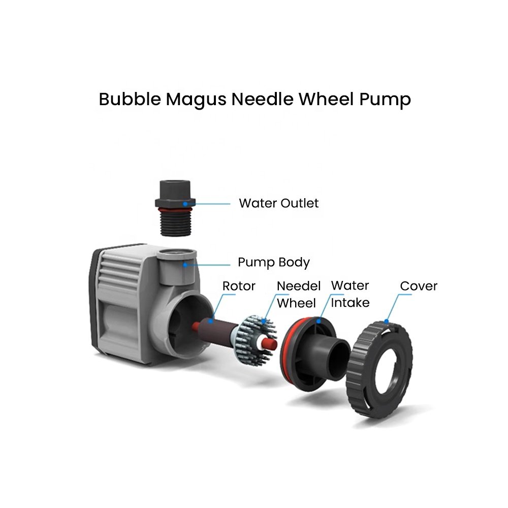 Bubble Magus QQ1/QQ3 AC 220-240V Reliable Pump Aquarium External Protein Skimmer for Saltwater Small Fish Tank Up to 100L/300L