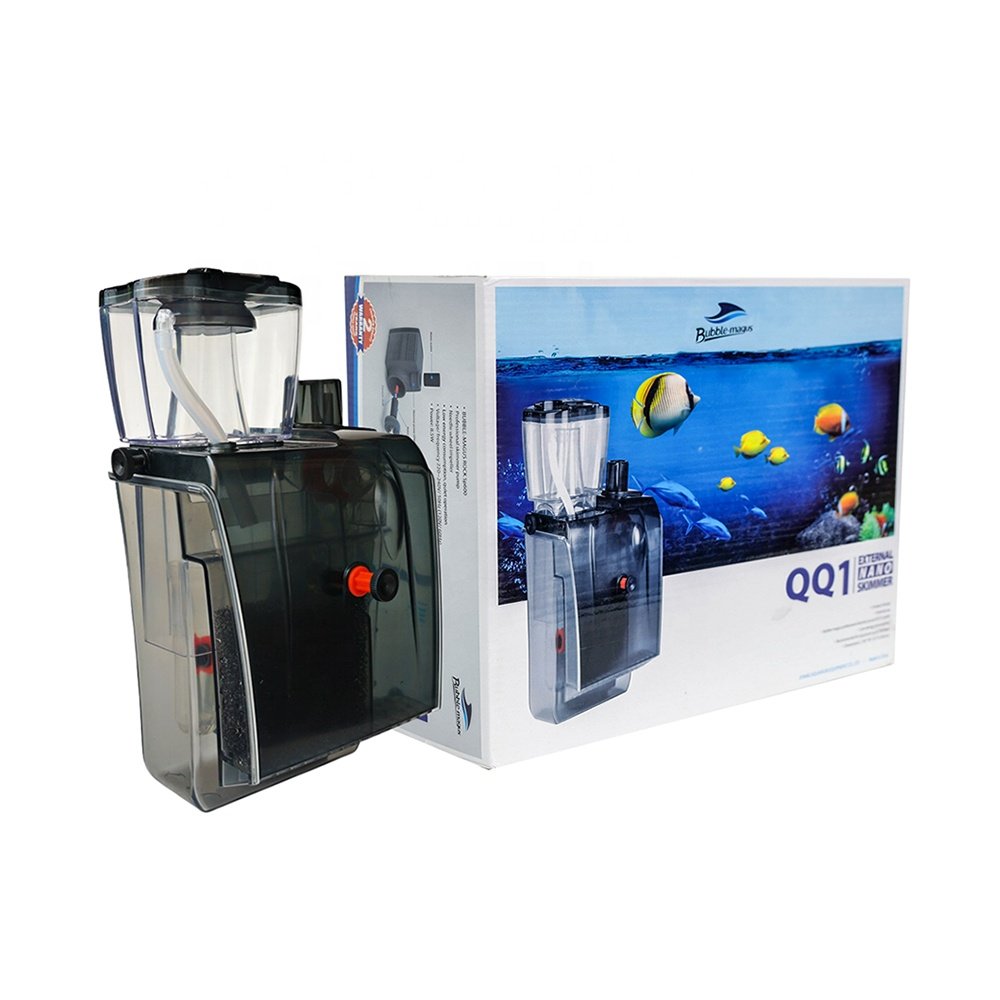 Bubble Magus QQ1/QQ3 AC 220-240V Reliable Pump Aquarium External Protein Skimmer for Saltwater Small Fish Tank Up to 100L/300L