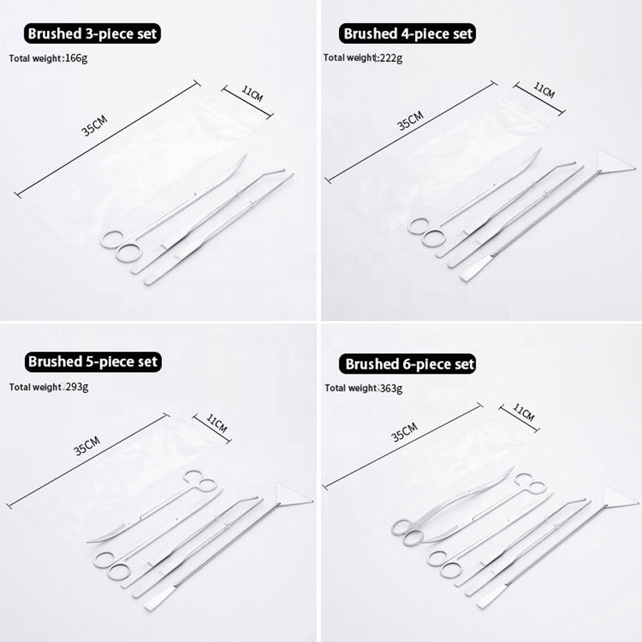 Aquarium Tank Aquatic Plant Tools Sets Set For Fish Tank Aquascape Tools Sets Aquarium Tweezers Stainless