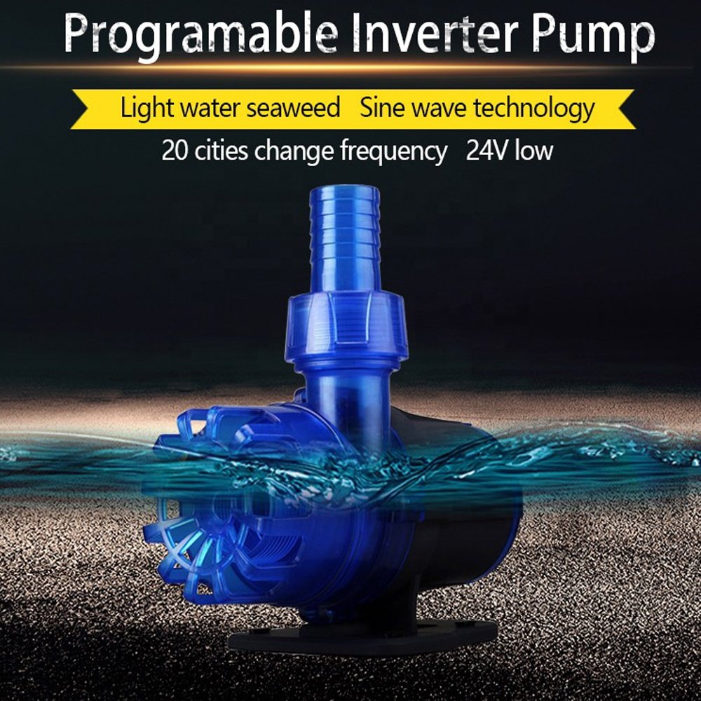 DC3000 530GPH Quiet Submersible DC 24V Water Pump 10-35W with sine wave Controller (20levels) for Aquariums,Ponds Fountains