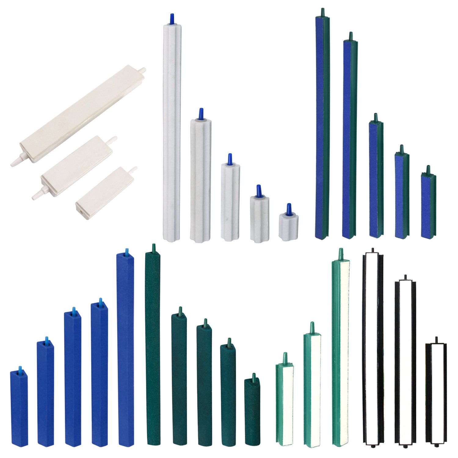 cheap disk column Bubble Stones collections ceramic long bar fish tank bubbler round bulk Aquarium Air Stone