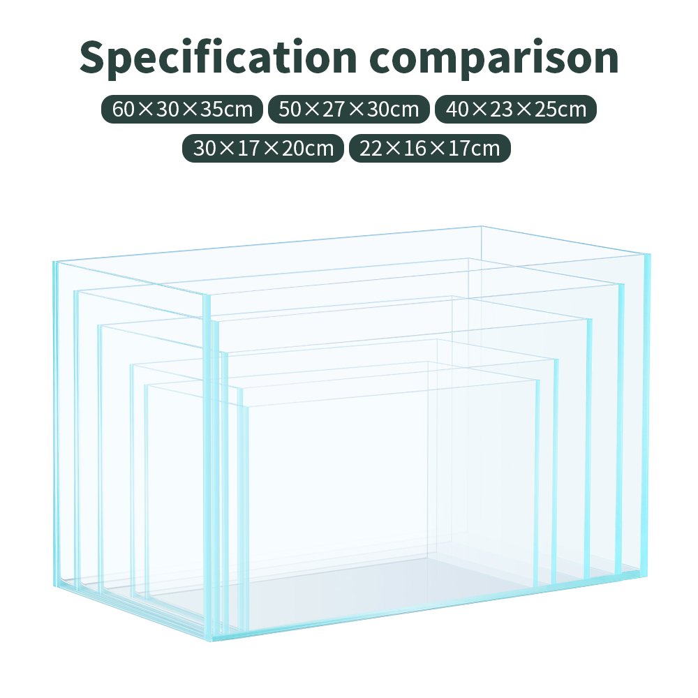 Customizable large size aquarium tanks crystal low iron ultra white clear glass fish tank salt water aquarium tank