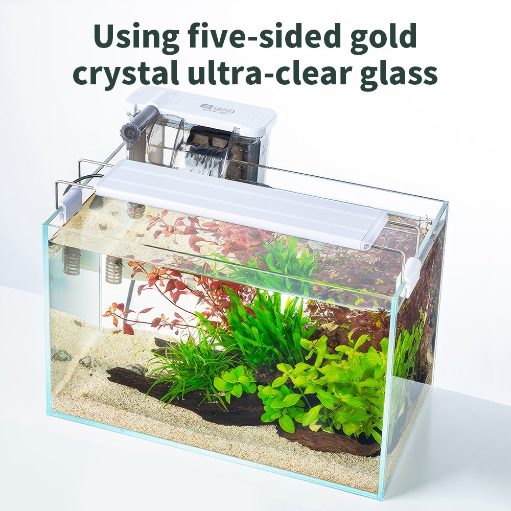 Customizable large size aquarium tanks crystal low iron ultra white clear glass fish tank salt water aquarium tank