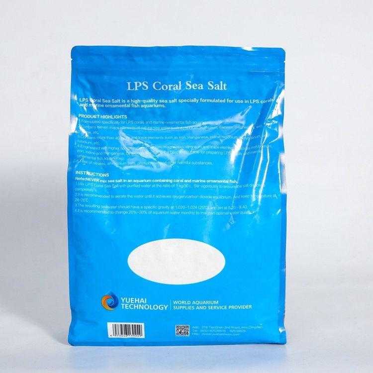 Eco-Friendly Customized Marine Ornamental Fish Sea Salt for Aquarium High Quality Glass Plastic for Coral Reef SPs LPS