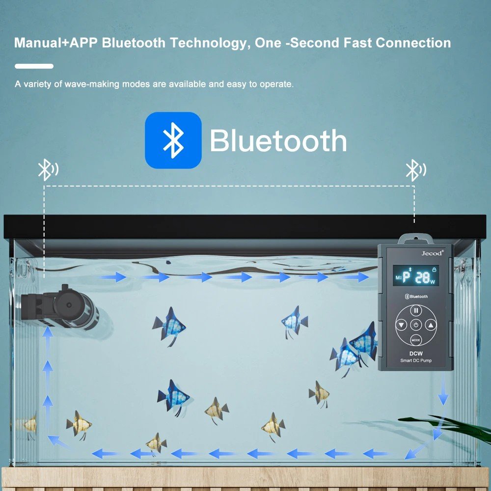 Jebao Jecod New Bluetooth Cross-flow Pump Aquarium Fish Tank Circulating Flow Pump Frequency Conversion Ultra-silent Water Pump
