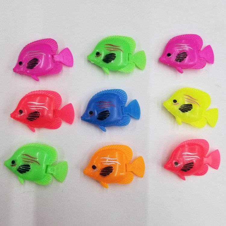 Nemo Angel Plastic Tropical Aquarium Fish Artificial Floating Plastic Fish