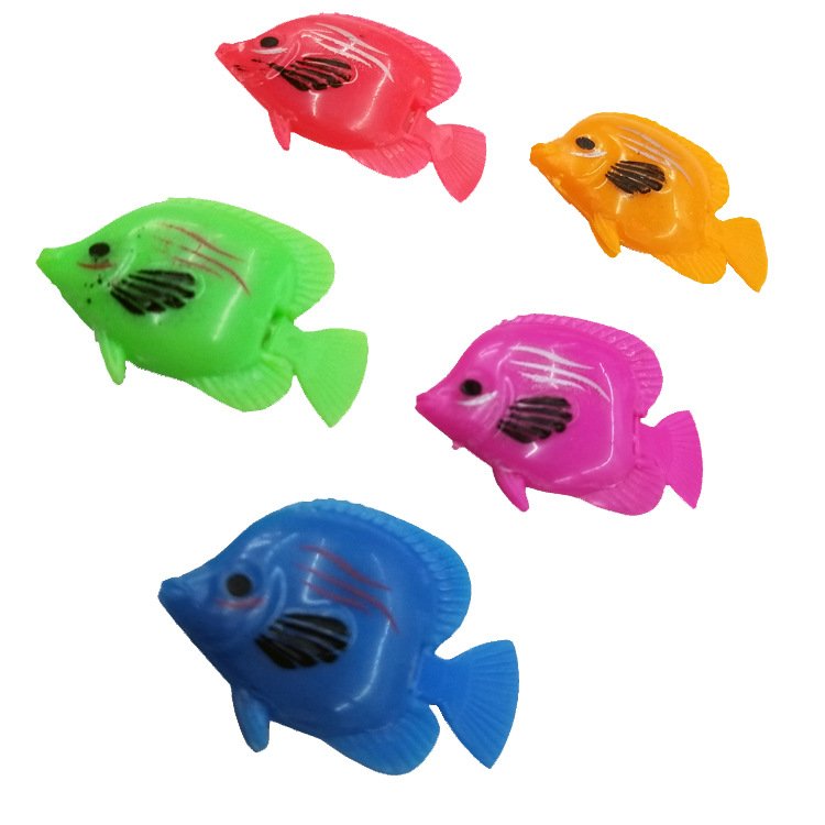Nemo Angel Plastic Tropical Aquarium Fish Artificial Floating Plastic Fish