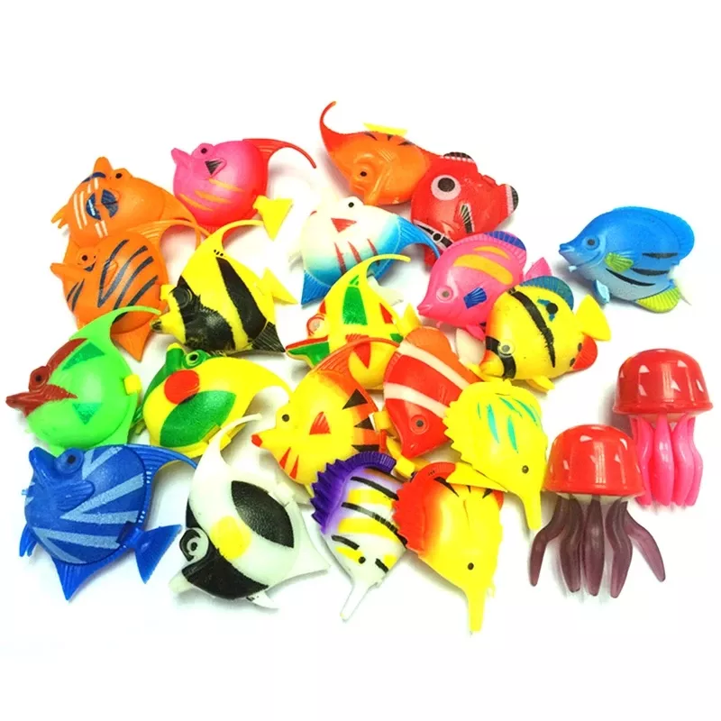 Nemo Angel Plastic Tropical Aquarium Fish Artificial Floating Plastic Fish