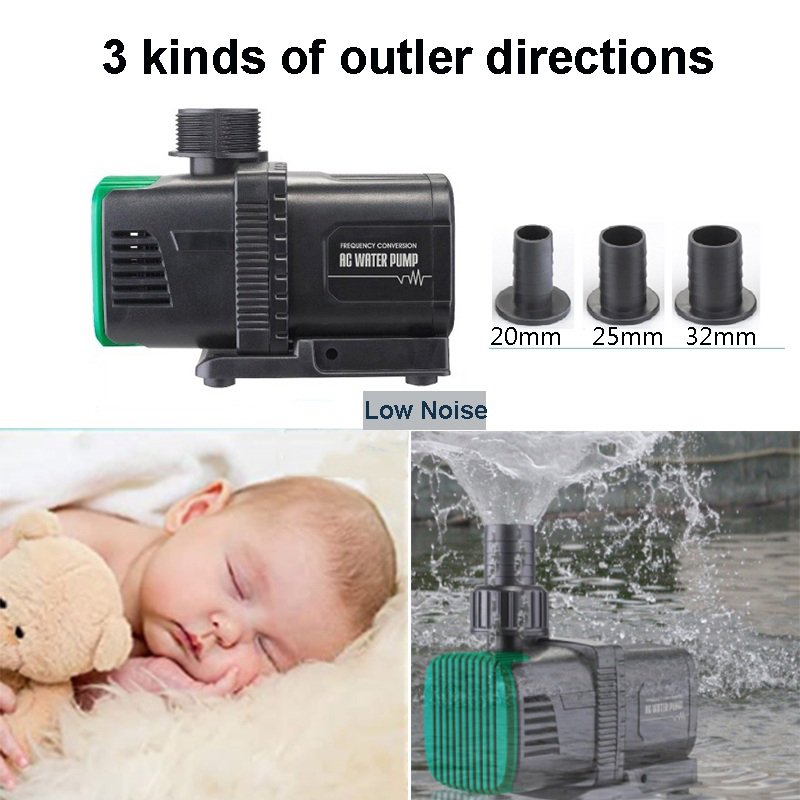 DC 24V Ultra Quiet High Lift Aquarium Fountains Pool Fish Tank Pond Amphibious Submersible water Pump