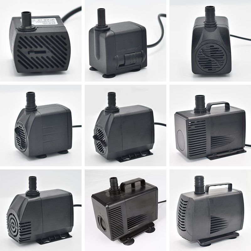 super quiet aquarium pump 8w can equip with water tubing submersible water pump for aquaponics