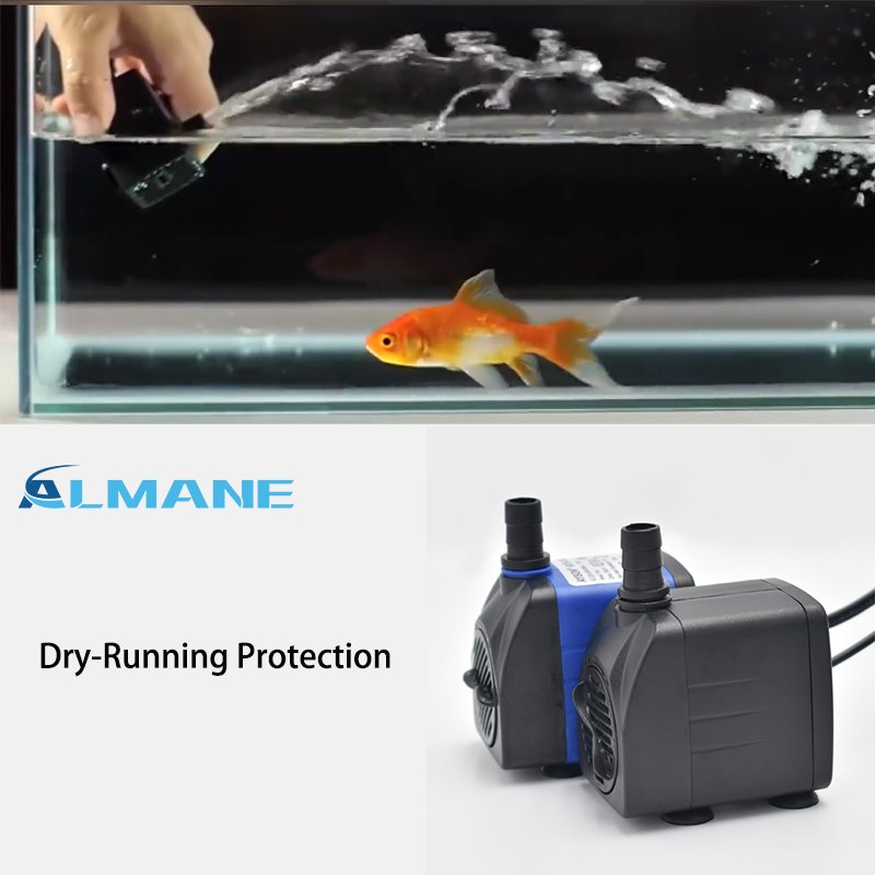 super quiet aquarium pump 8w can equip with water tubing submersible water pump for aquaponics