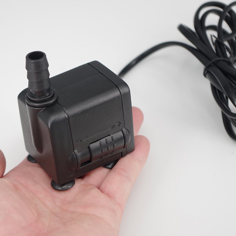 super quiet aquarium pump 8w can equip with water tubing submersible water pump for aquaponics