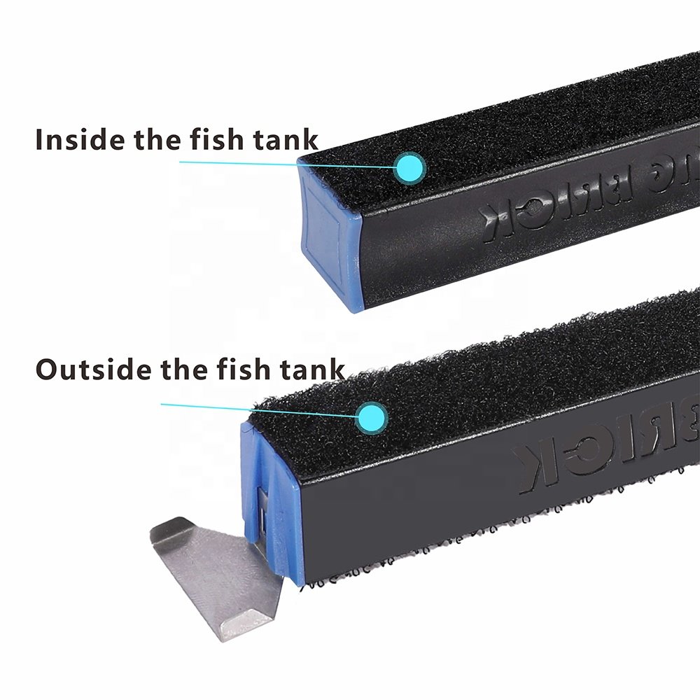 Wholesale Excellent Quality Glass Cleaner Scraper Fish Tank Cleaning Aquarium Magnetic Clean Brush With Great Price