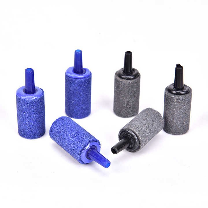 Aquarium Cylinder Shape Air Stone Mineral Bubbles Release Fish Tank Punp Airstone Aeration Aerator Accessories