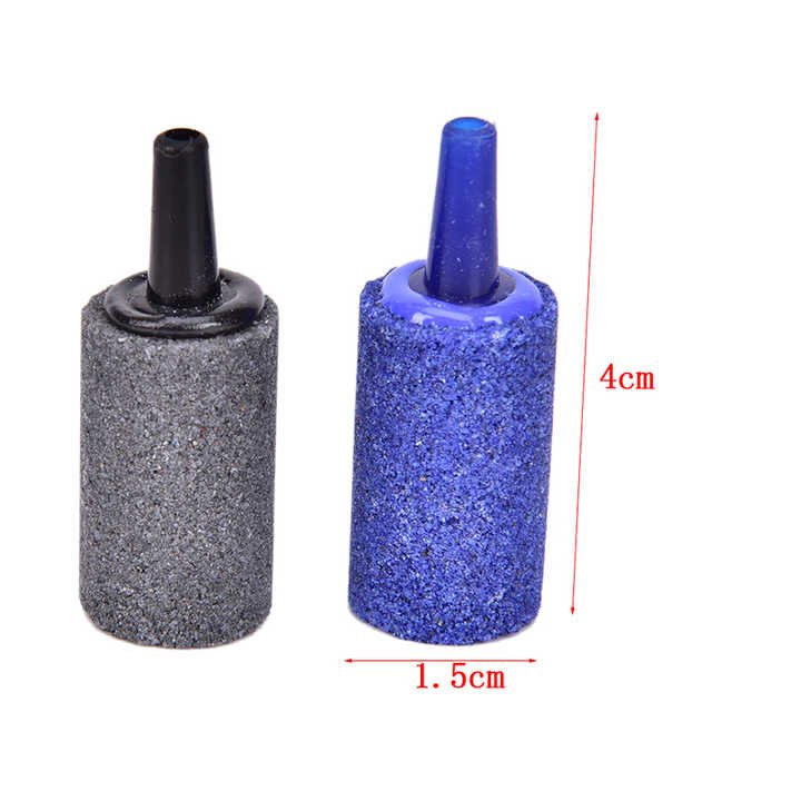 Aquarium Cylinder Shape Air Stone Mineral Bubbles Release Fish Tank Punp Airstone Aeration Aerator Accessories