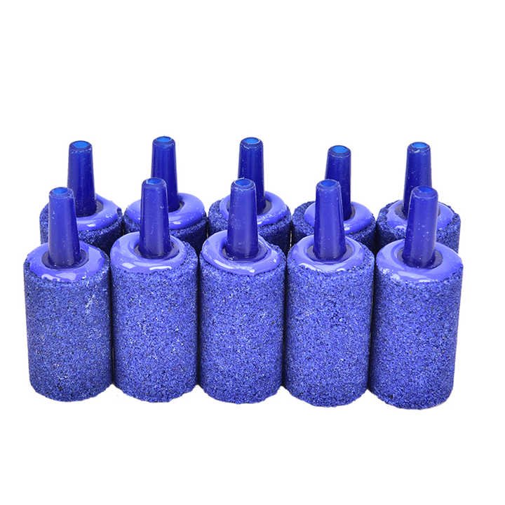 Aquarium Cylinder Shape Air Stone Mineral Bubbles Release Fish Tank Punp Airstone Aeration Aerator Accessories