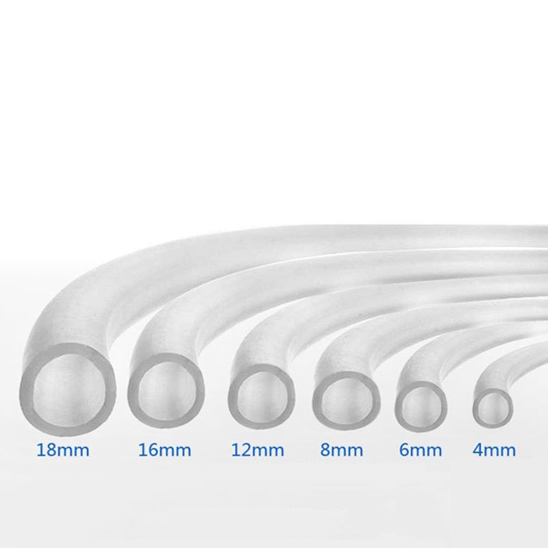 200m 100m Silicone Tube 4mm ID X 6mm Silicone Rubber Tubing Water Air Hose Pipe Translucent for Pump Transfer Aquarium Tube