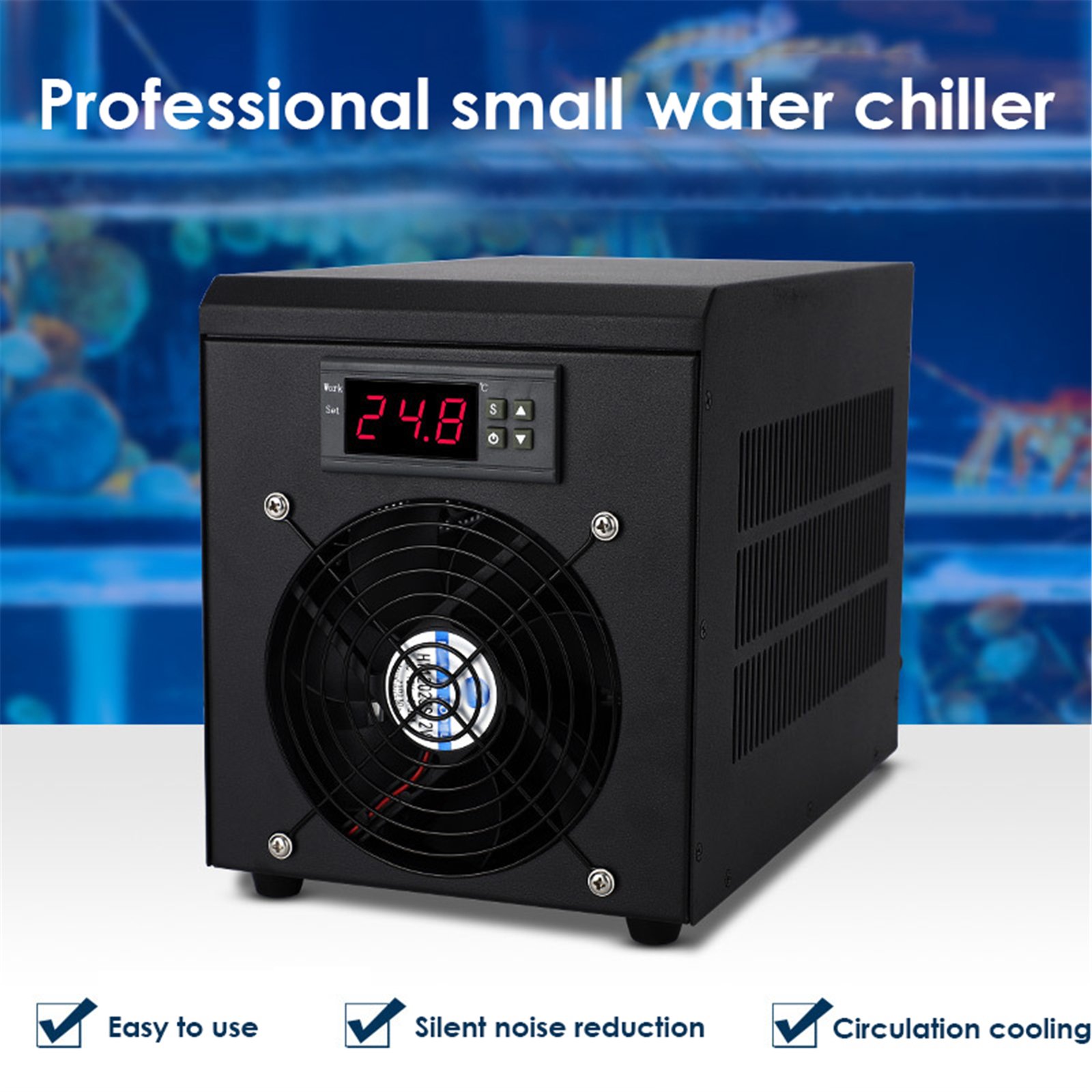 180W 60L Aquarium Water Chiller for Aquarium Fish Tank Cooler System Refrigeration