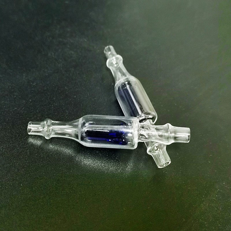 Blue Type Aquarium Glass One Way Check Valve for Planted Tank CO2 System