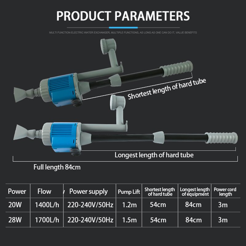 Aquarium Change Water Pump Aquarium Cleaning Tool Gravel Cleaner Siphon Filter Pump Fish Tanks Accessories