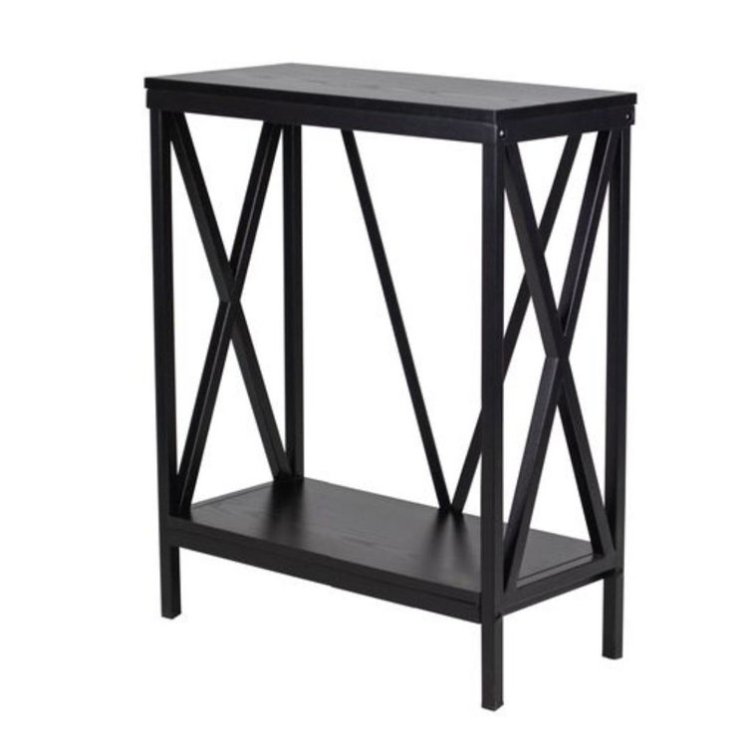 Factory Direct Black 29/37 Gallon Console Table Aquarium Fish Tank Stand Metal and Wood