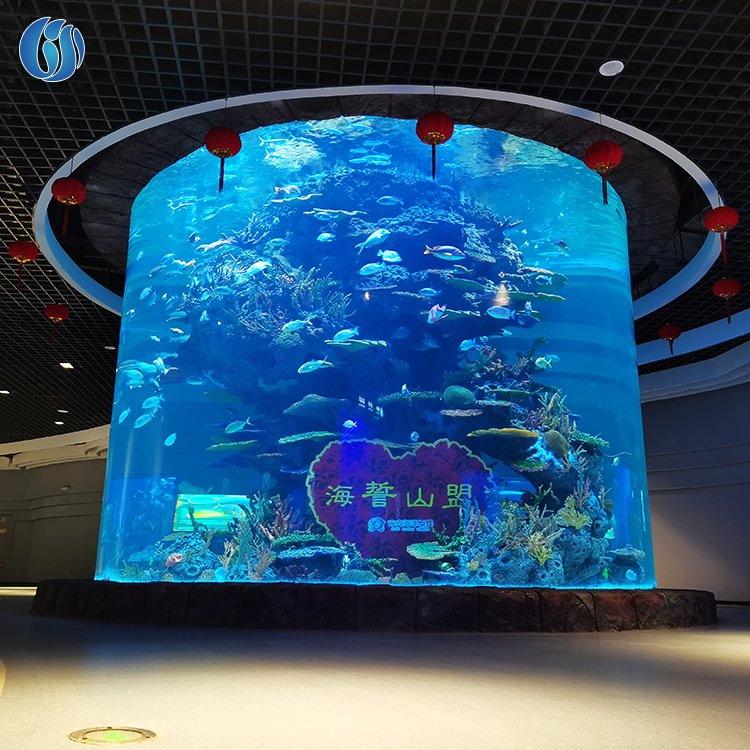 Lesheng New Products Outdoor Large Acrylic Fish Tank, Super Professional Marine Acrylic Fish Tank Aquarium