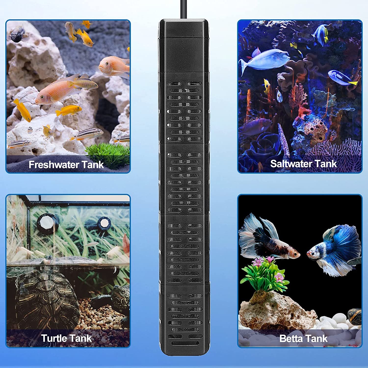 High Quality 500w Water Heater for Fish Tank With Intelligent Frequency Conversion Technology Aquarium Heater