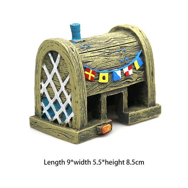 Aquarium Decoration Underwater Comic Plants Pineapple House Fish Hiding Play Home Shrimp Nest Fish Tanks Accessories Tank Decor