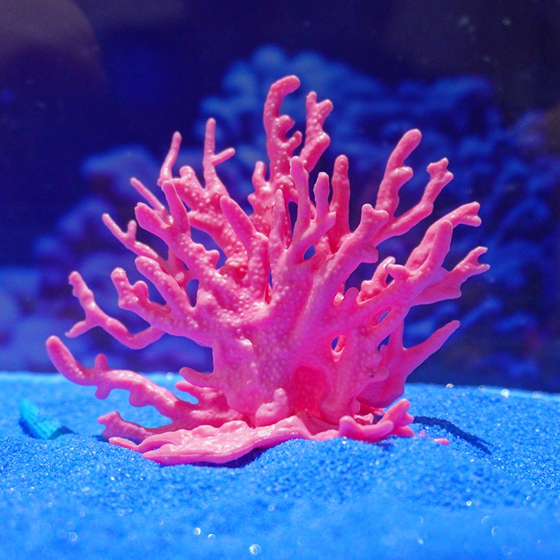2024 New wn High-quality aquariums & accessories Ready to Ship small solid color resin coral for fish tank decoration