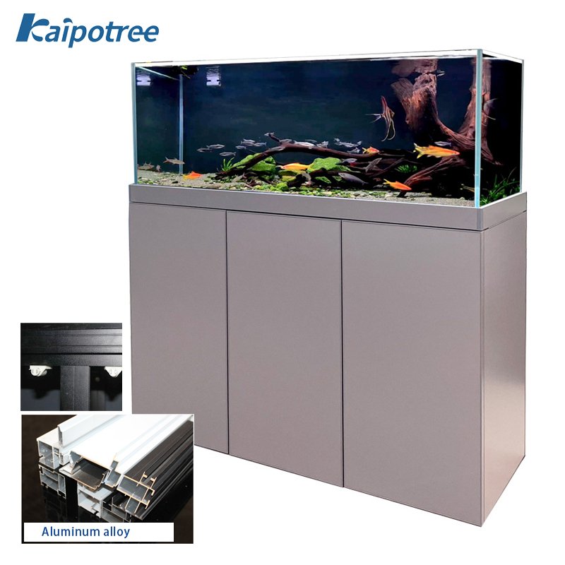 Custom Ultra Clear Glass or Acrylic Aquarium Fish Tank With Bottom Cabinet