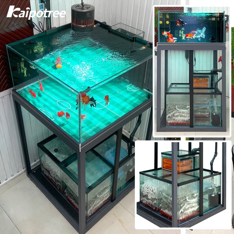 Custom Ultra Clear Glass or Acrylic Aquarium Fish Tank With Bottom Cabinet