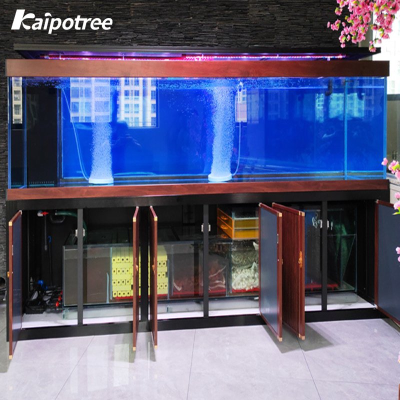 Custom Ultra Clear Glass or Acrylic Aquarium Fish Tank With Bottom Cabinet