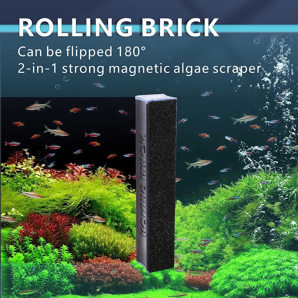 Aquarium Magnetic Fish Tank Glass Algae Scraper Cleaner Magnetic Brush Tank Fish Aquarium Cleaning Tools Magnetic Brush