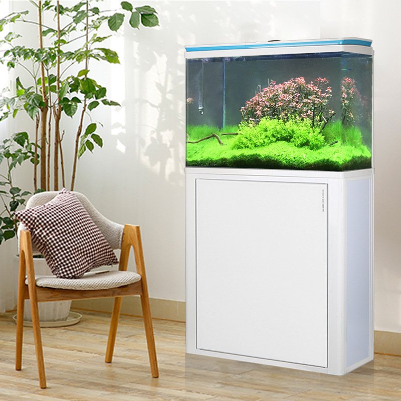 Wholesale betta fish tropical fish live LED table Automatic Filter fish farming tank aquarium