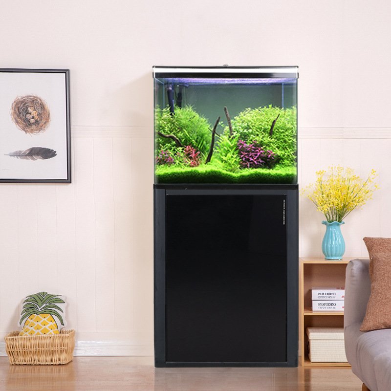 Wholesale betta fish tropical fish live LED table Automatic Filter fish farming tank aquarium