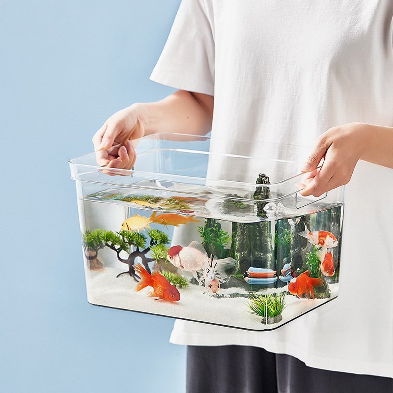 Plastic aquarium fish tank for tabletop Reptile Tank for Turtle Tortoise Lizard and small animals small to medium size