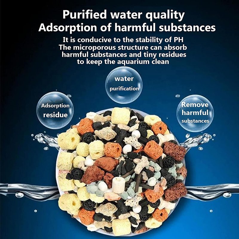 12 in 1 Aquarium Filter Media Aquarium Bio Balls Filter Media, Pond Bio Filter Media