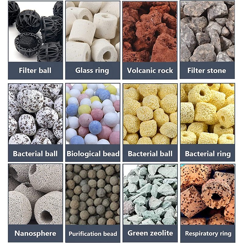 12 in 1 Aquarium Filter Media Aquarium Bio Balls Filter Media, Pond Bio Filter Media