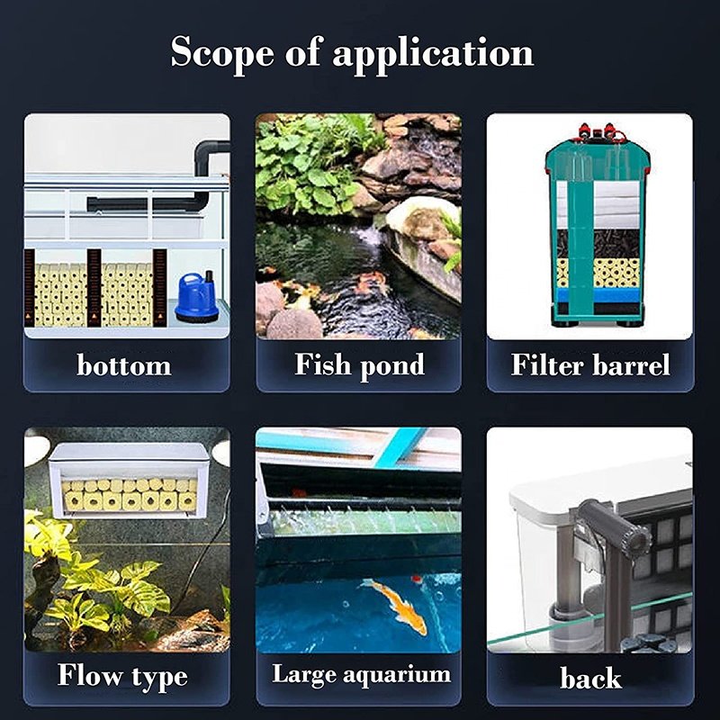 12 in 1 Aquarium Filter Media Aquarium Bio Balls Filter Media, Pond Bio Filter Media