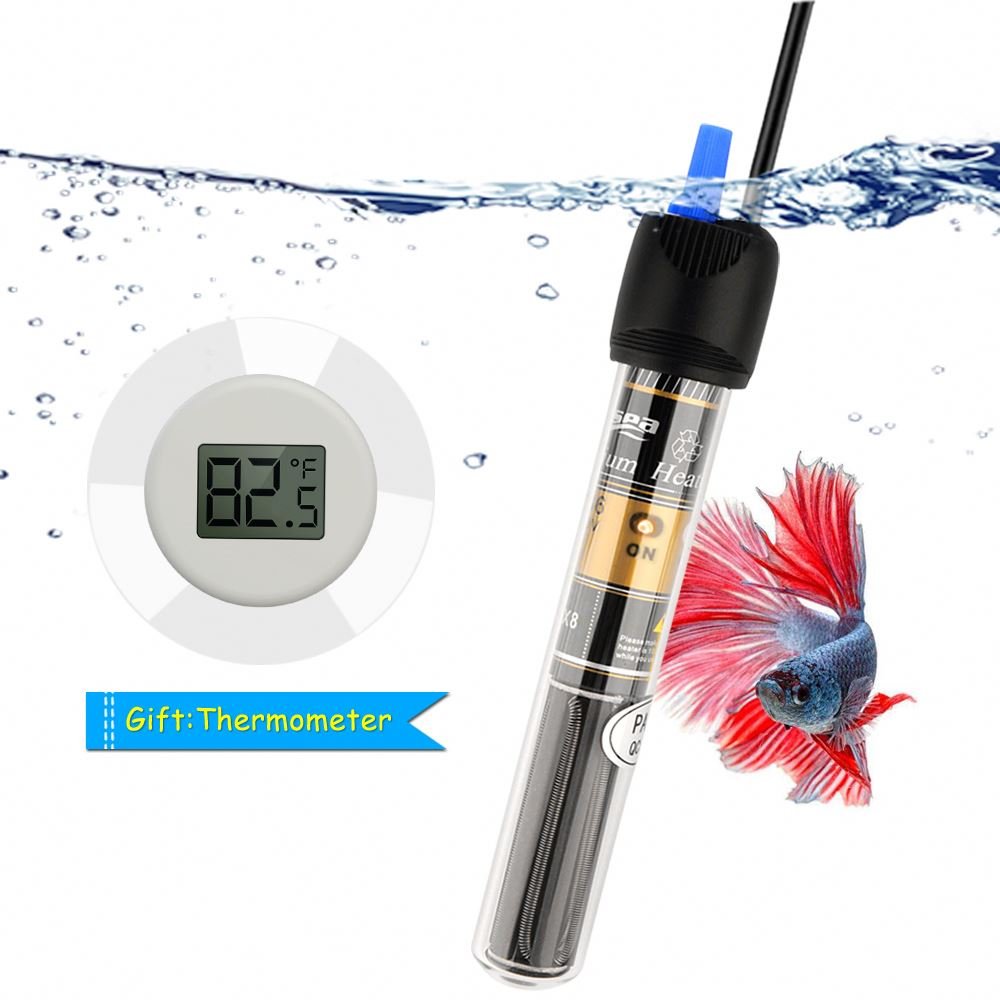 FREESEA Fish Tank Water Heater with Aquarium Submersible Thermometer aquarium heater for Betta Turtle Aquarium
