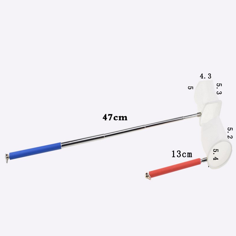 3D Stainless Steel Aquarium Retractable Fishnet Pocket Shrimp Catching Fish Net for Tank Round/Square Shape