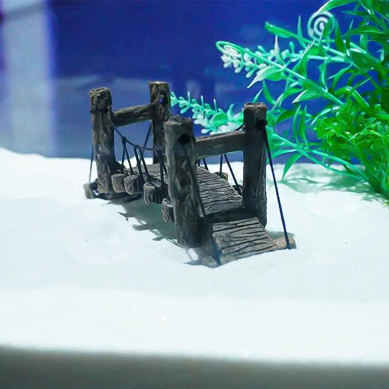 New arrival rope bridge landscape decoration natural landscape garden Chinese Style Micro landscape decoration Aquarium