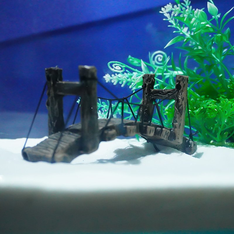 New arrival rope bridge landscape decoration natural landscape garden Chinese Style Micro landscape decoration Aquarium