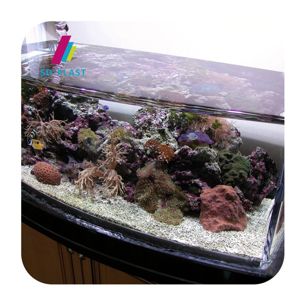 Aquarium Bespoke Fish Tank Pebbles Glass Acrylic Panel Perspex Fish Tank Custom Plastic Clear Aquariums & Accessories 20-800mm
