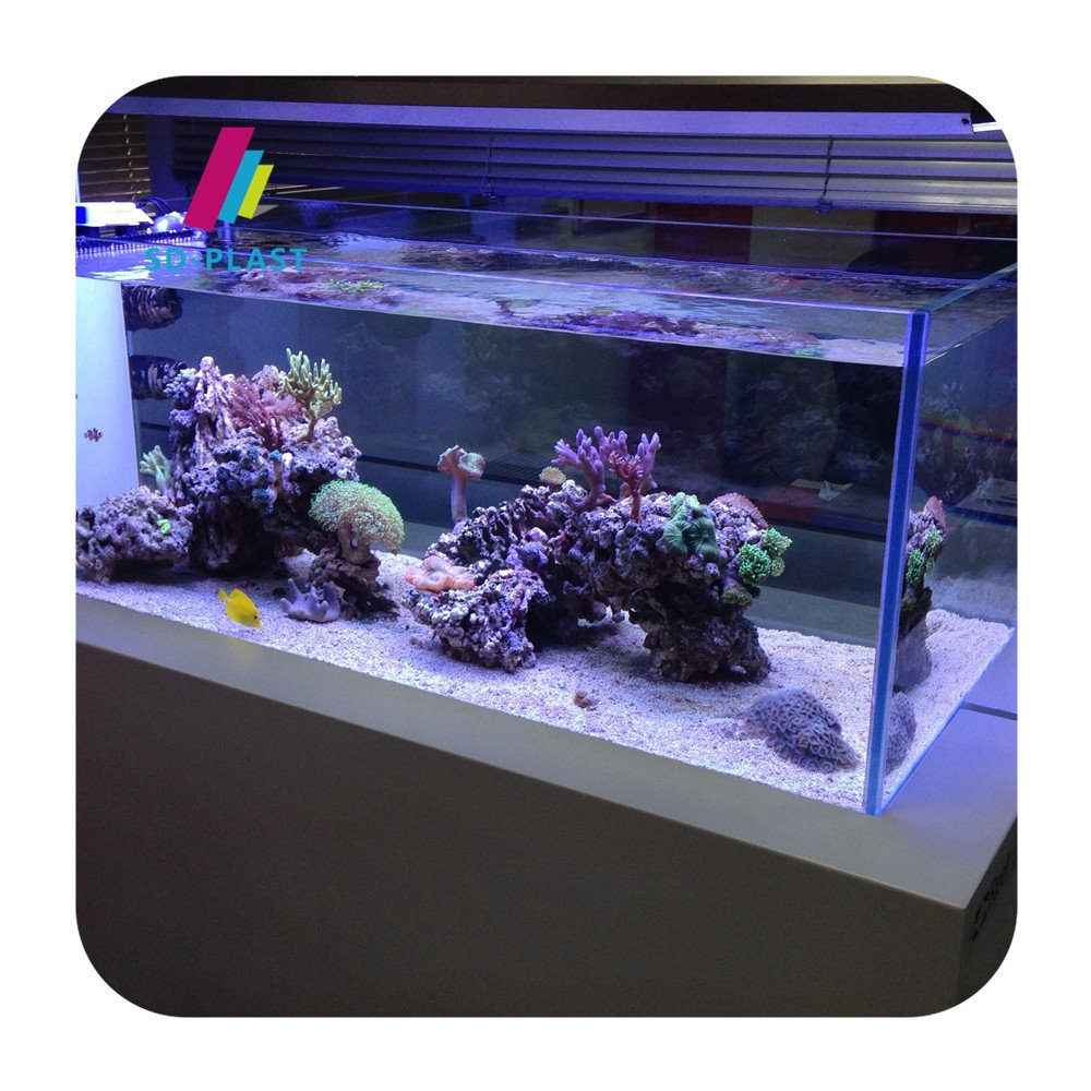 Aquarium Bespoke Fish Tank Pebbles Glass Acrylic Panel Perspex Fish Tank Custom Plastic Clear Aquariums & Accessories 20-800mm