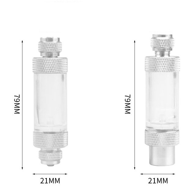 DEM S00-02A/02B Aquarium Equipments Alloy Check Valve-Regulator Diffuser Reactor Single& CO2 Bubble Counter
