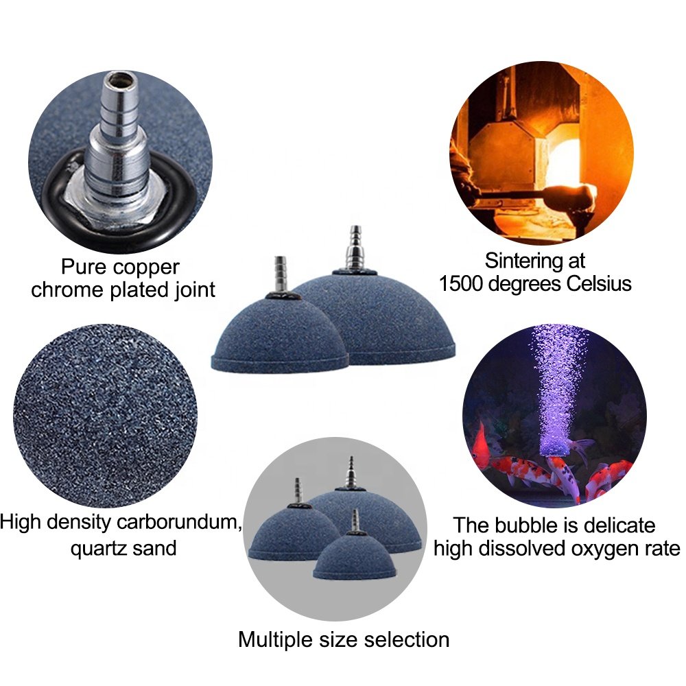 Wholesale ozone aeration stone aquaculture hydroponics fish farm oxygen CO2 bubble diffuser aquarium air stone