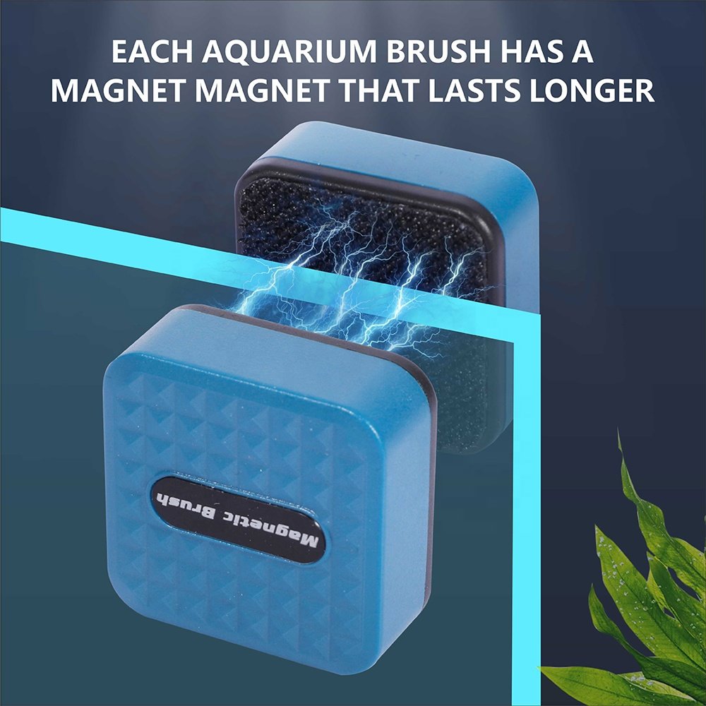 Wholesale Aquarium Magnetic Aquarium Fish Tank Brushes Floating Clean Glass Window Algae Scraper Cleaner Brush